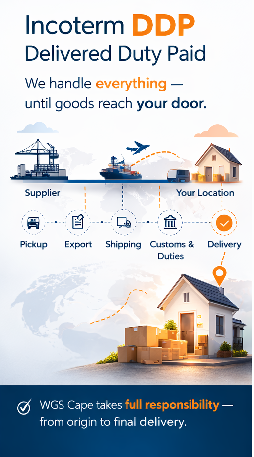 Inco term explained WGS Cape DDP